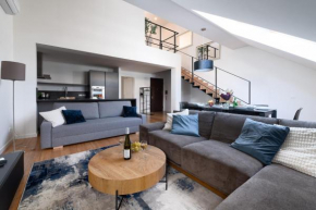 Two-level apart with a terrace near the Vltava River